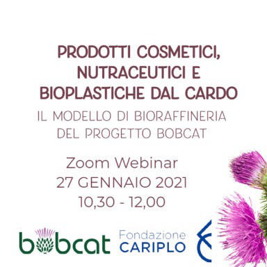 “Cardoon-based cosmetics, nutraceuticals and bioplastics: the biorefinery model of the BOBCAT project” 