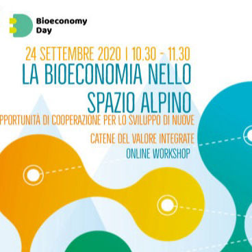 Webinar “Bioeconomy in the Alpine Space”: collaboration opportunities for the development of new integrated value chains 