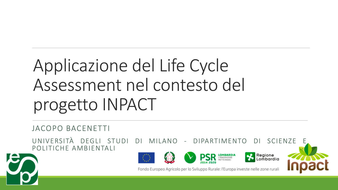 Applicazione del Life Cycle